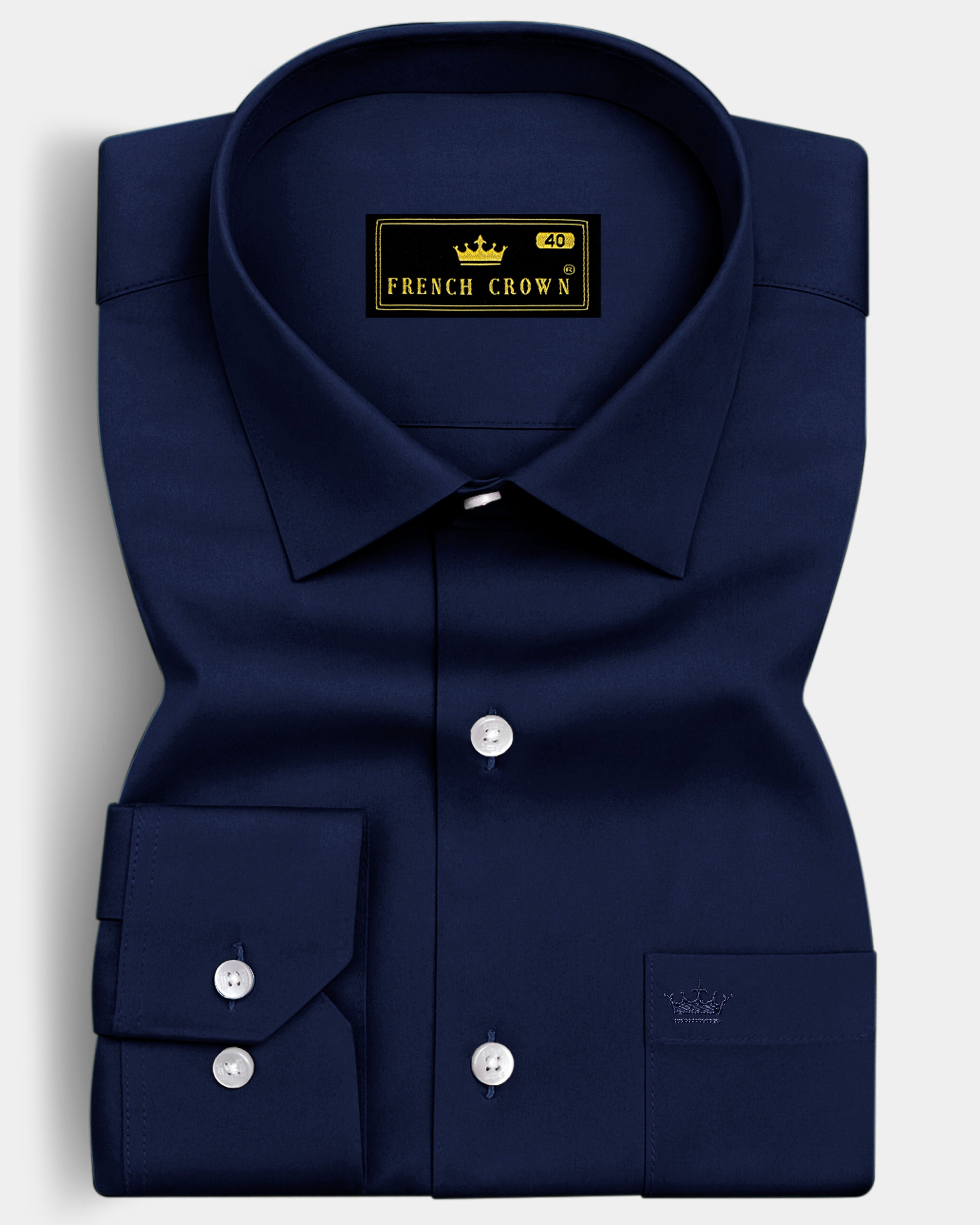Bluvoro-Mirage Blue Subtle Sheen Super Soft Premium Cotton Dress Shirt