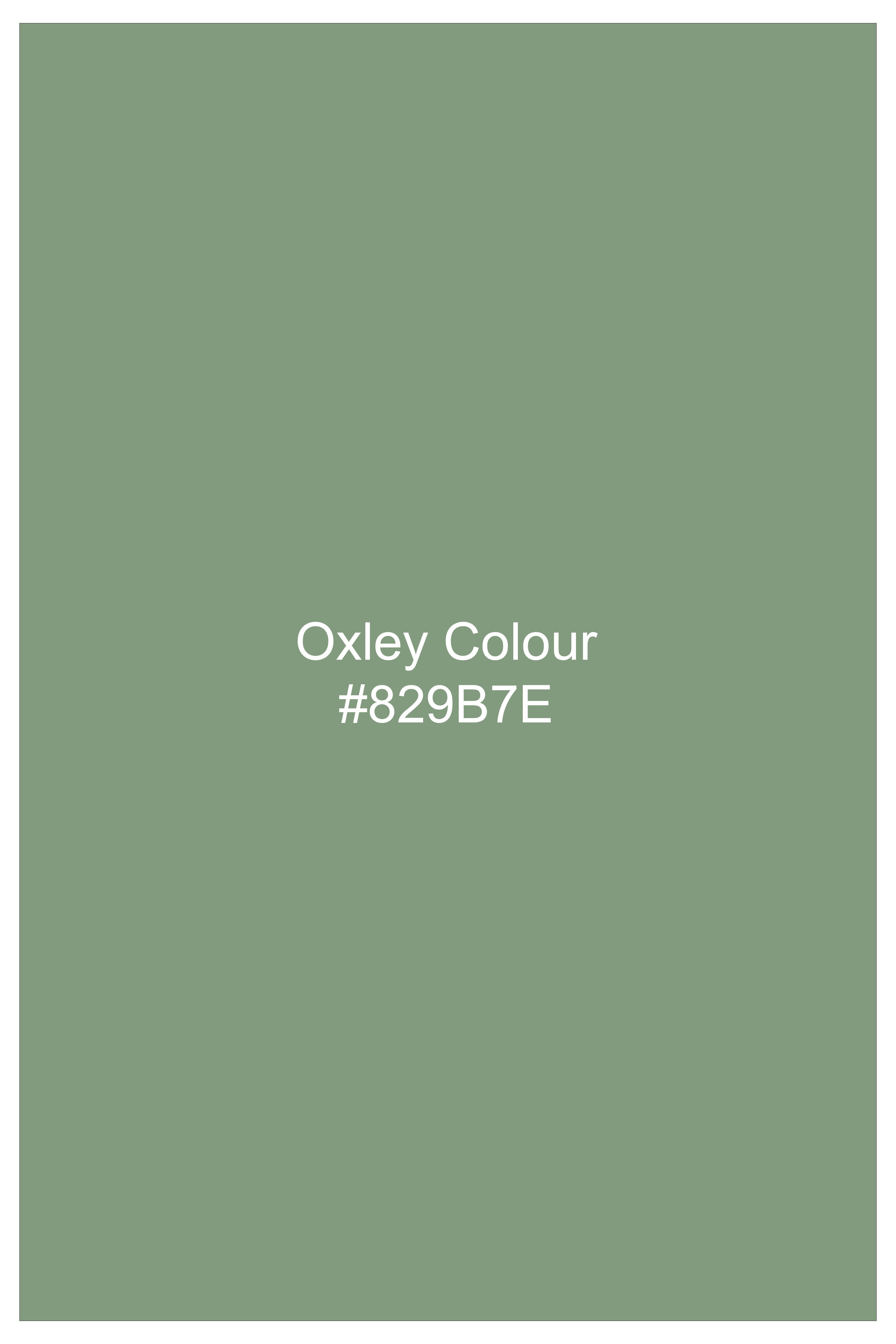 Verdoro-Oxley Green Subtle Sheen Super Soft Premium Cotton Mandarin Shirt