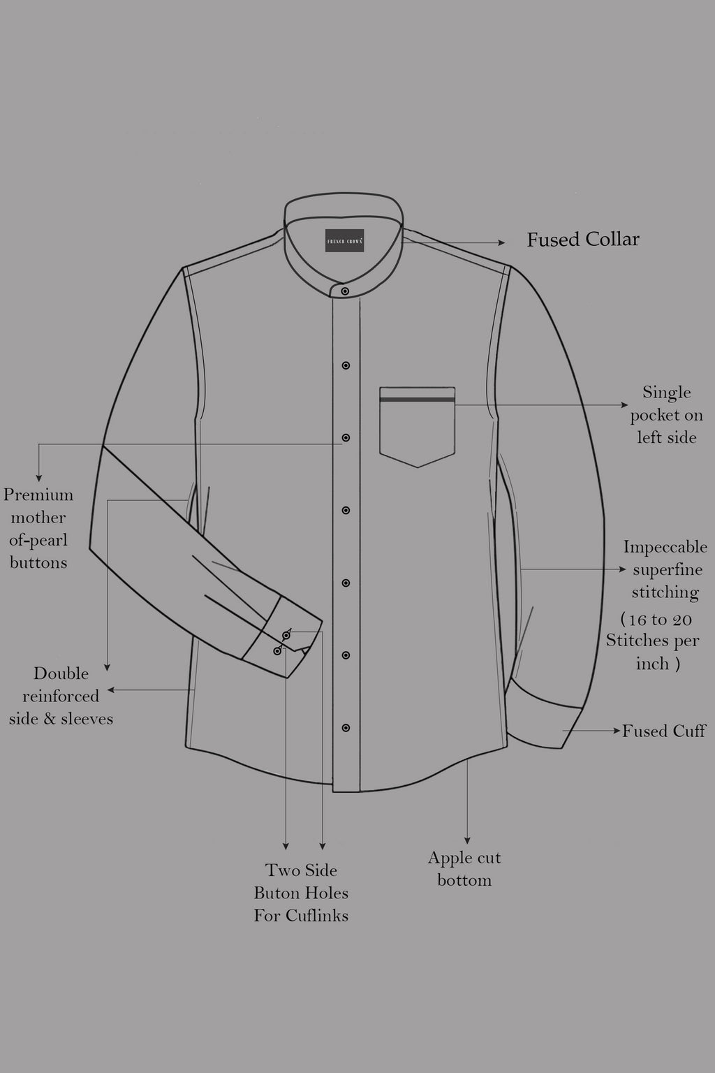 Verdoro-Oxley Green Subtle Sheen Super Soft Premium Cotton Mandarin Shirt