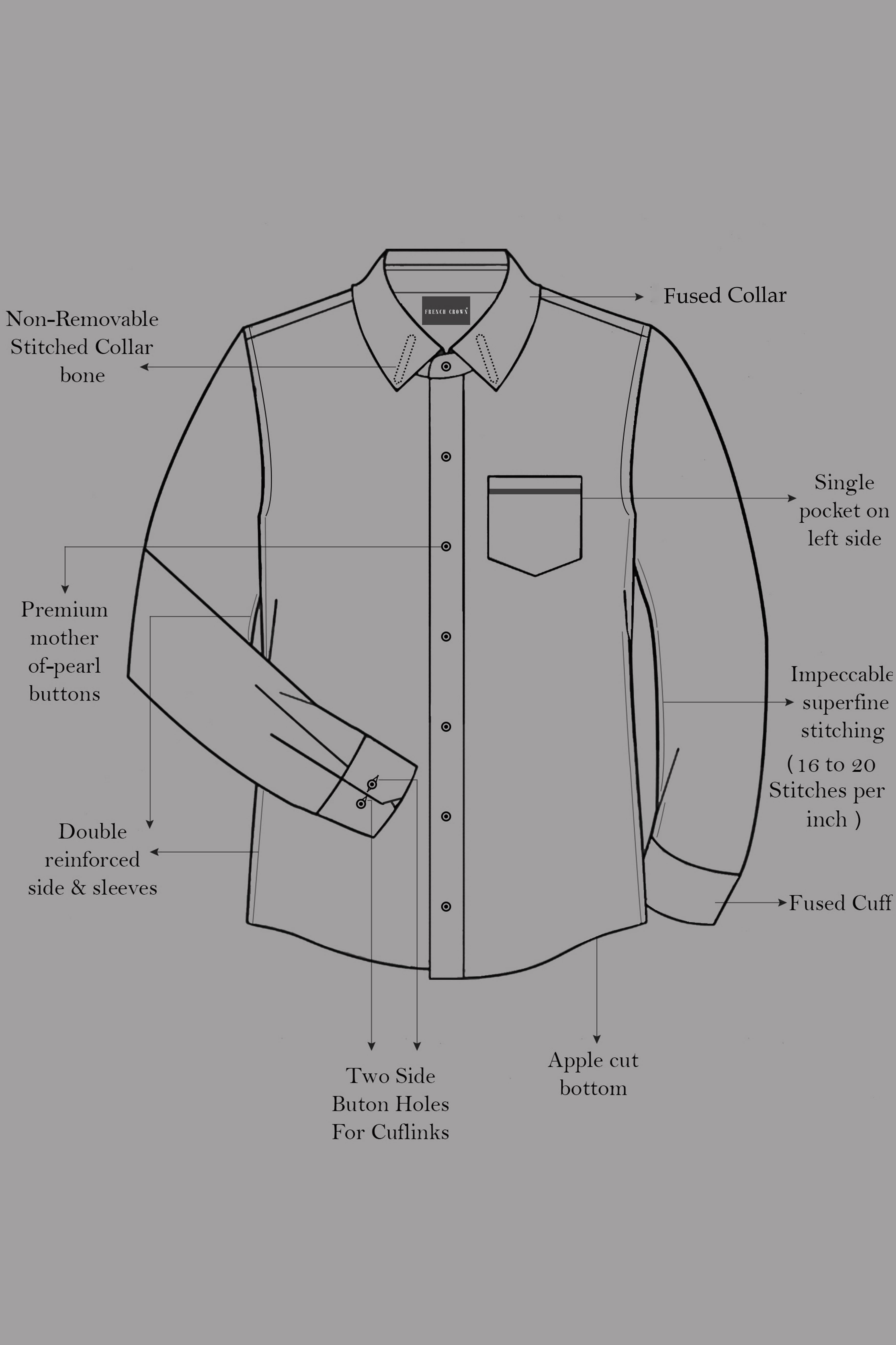 Bluvoro-Mirage Blue Subtle Sheen Super Soft Premium Cotton Dress Shirt