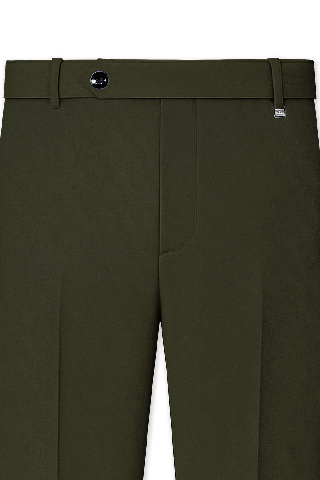 Verdaro-Zeus Green Solid Premium Cotton Double Breasted Suit