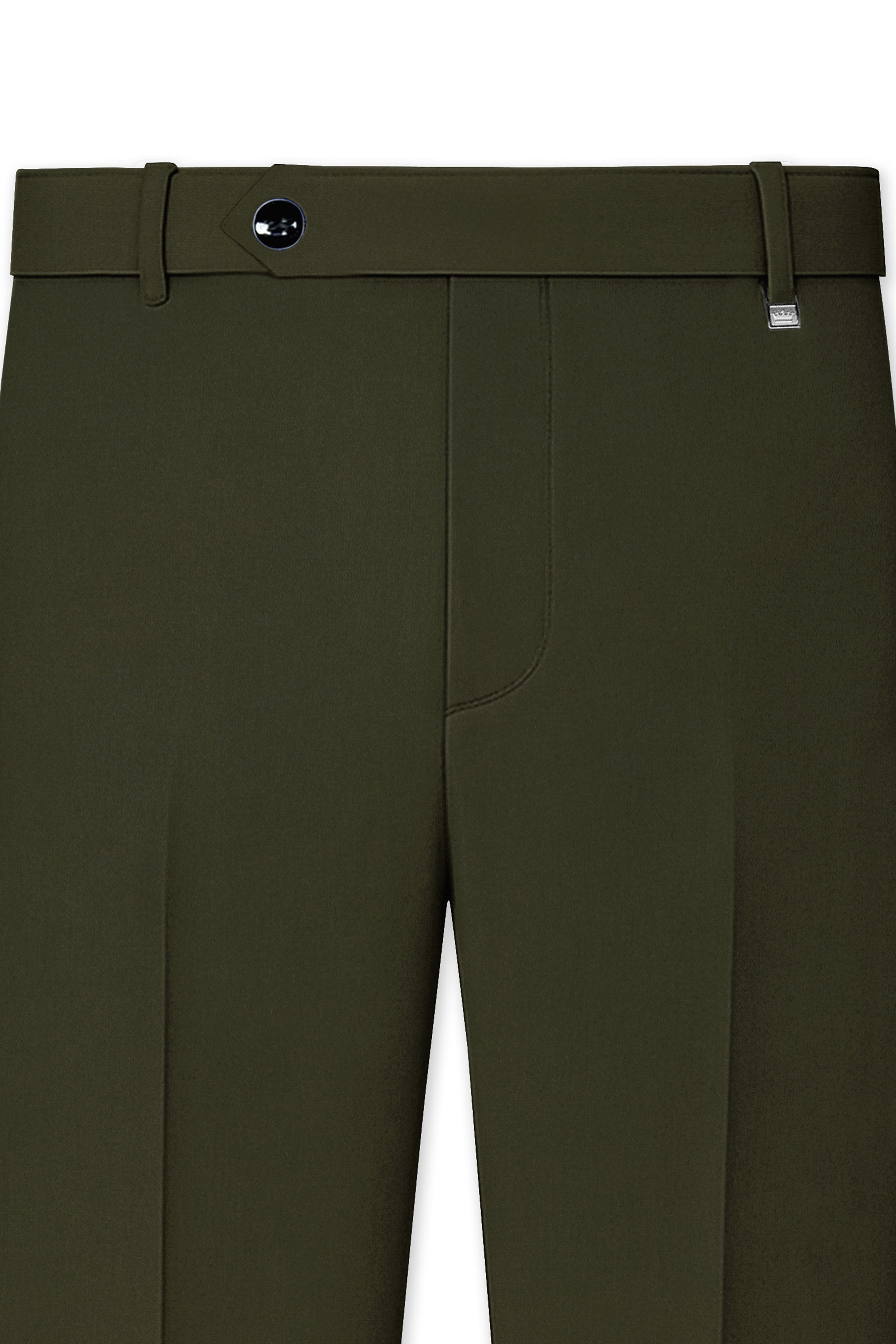 Verdaro-Zeus Green Solid Premium Cotton Double Breasted Suit