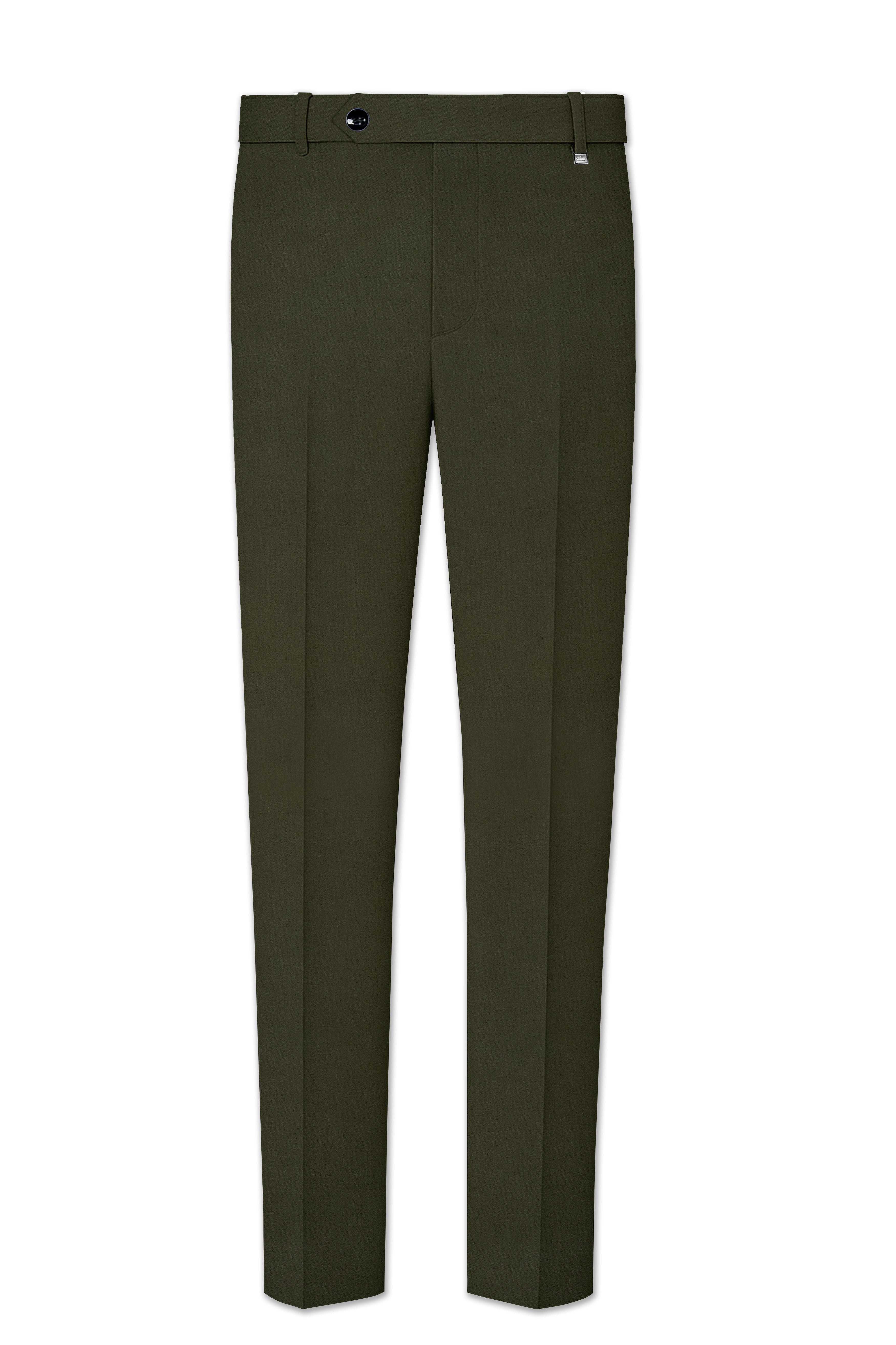 Verdaro-Zeus Green Solid Premium Cotton Double Breasted Suit