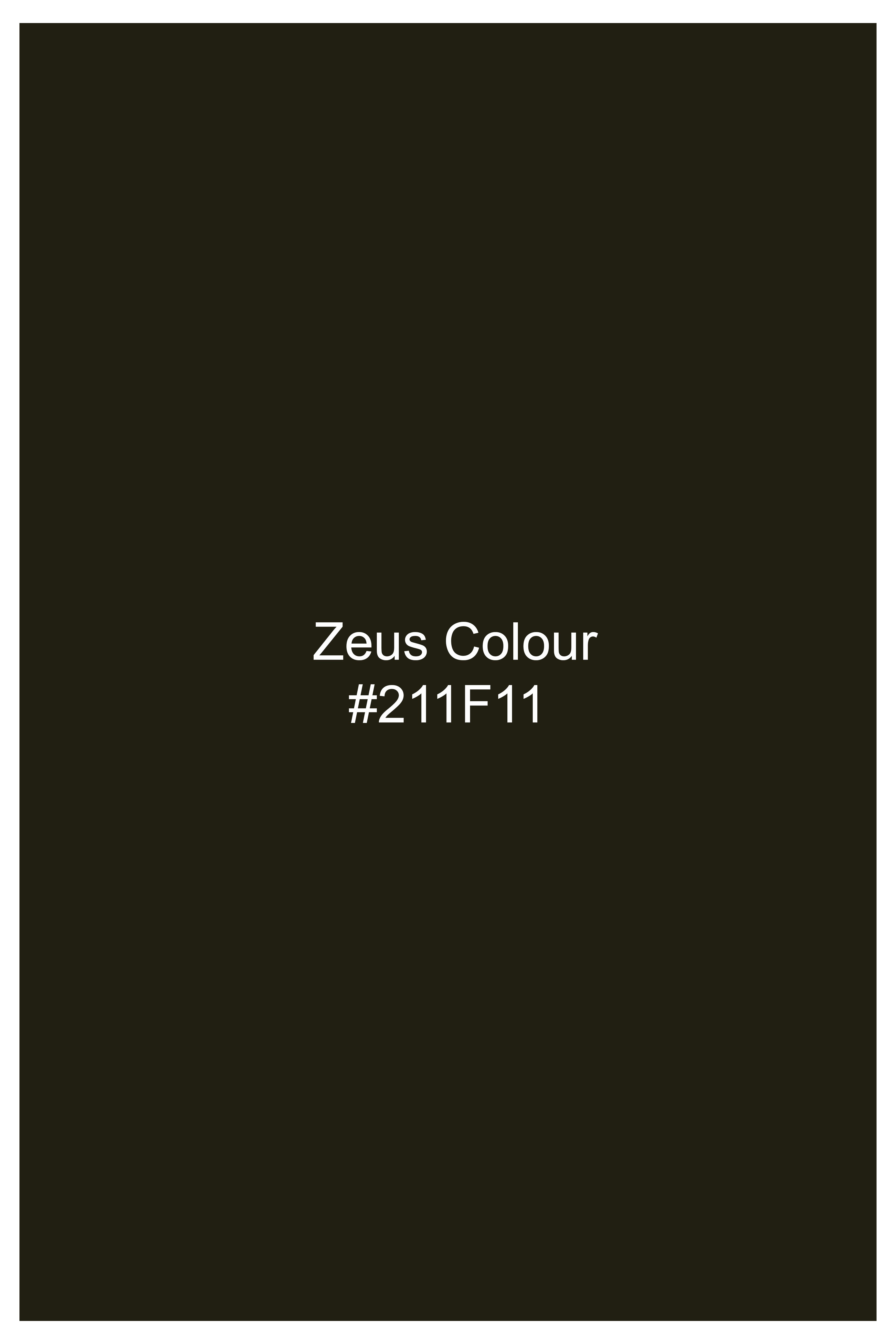 Verdaro-Zeus Green Solid Premium Cotton Double Breasted Suit