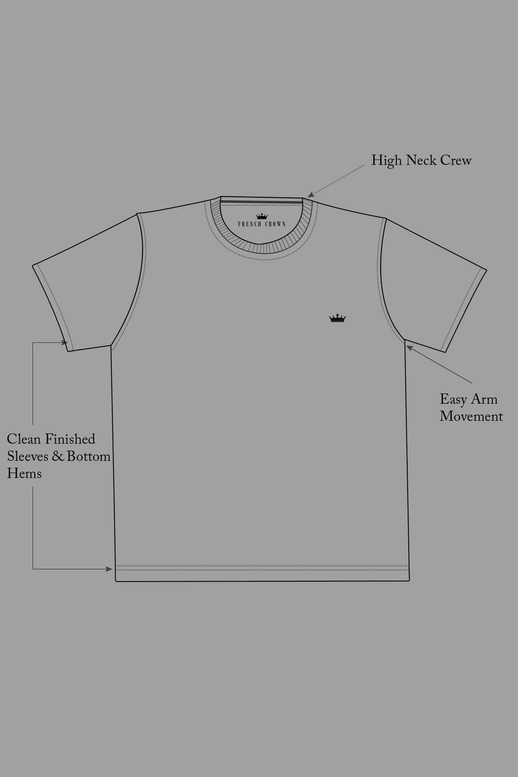 Almond Cream Printed Premium Cotton Oversized T-shirt