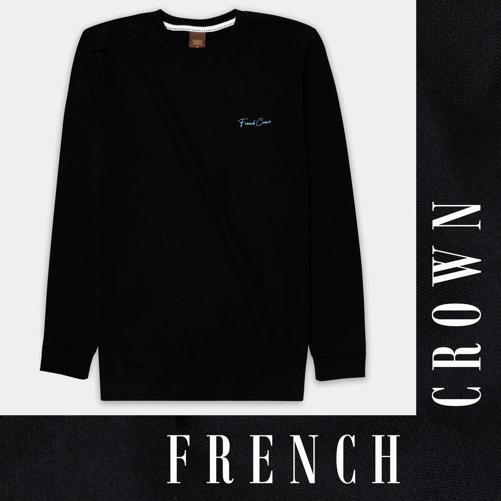 Jade Black Premium Cotton Sweatshirt
