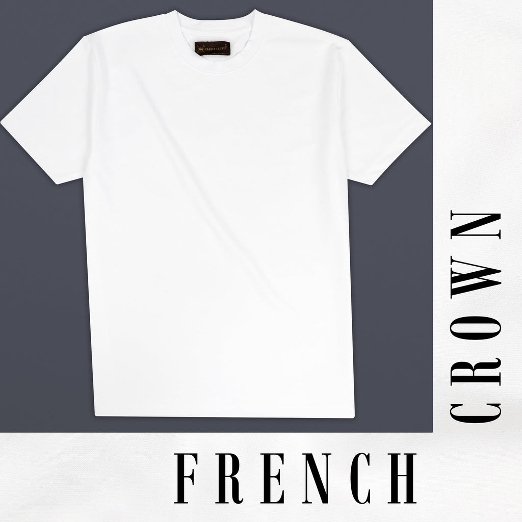 Bright White Solid heavyweight Premium Cotton Oversized T Shirt