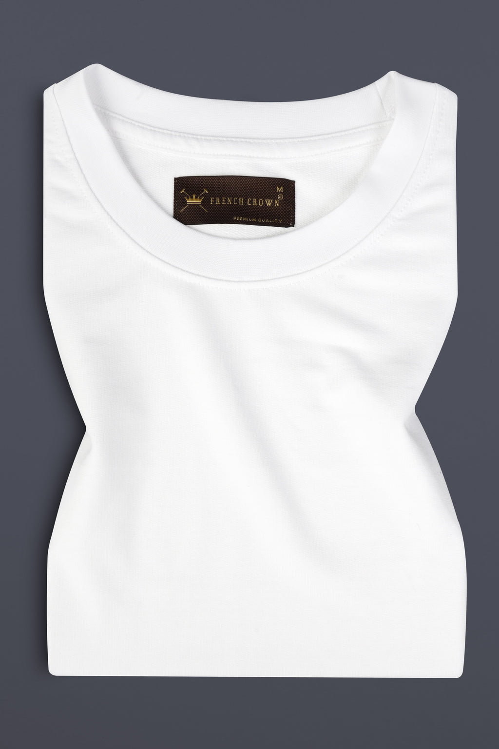 Bright White Solid heavyweight Premium Cotton Oversized T Shirt