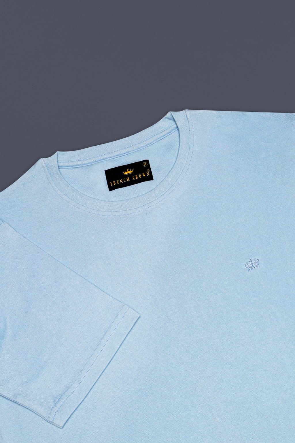 Skyvyn-Spindle Blue Premium Cotton T-Shirt