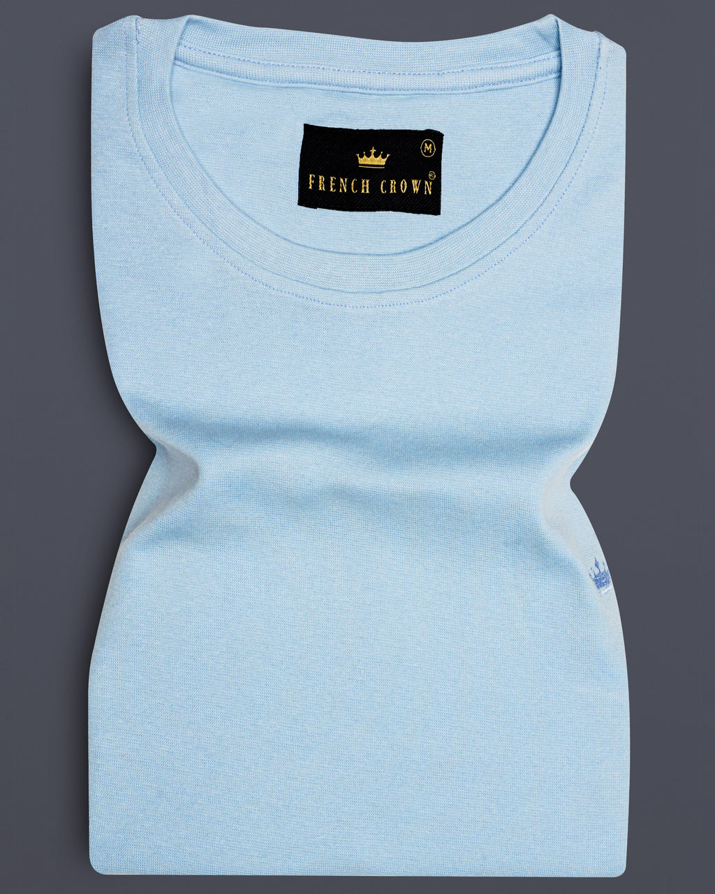 Skyvyn-Spindle Blue Premium Cotton T-Shirt