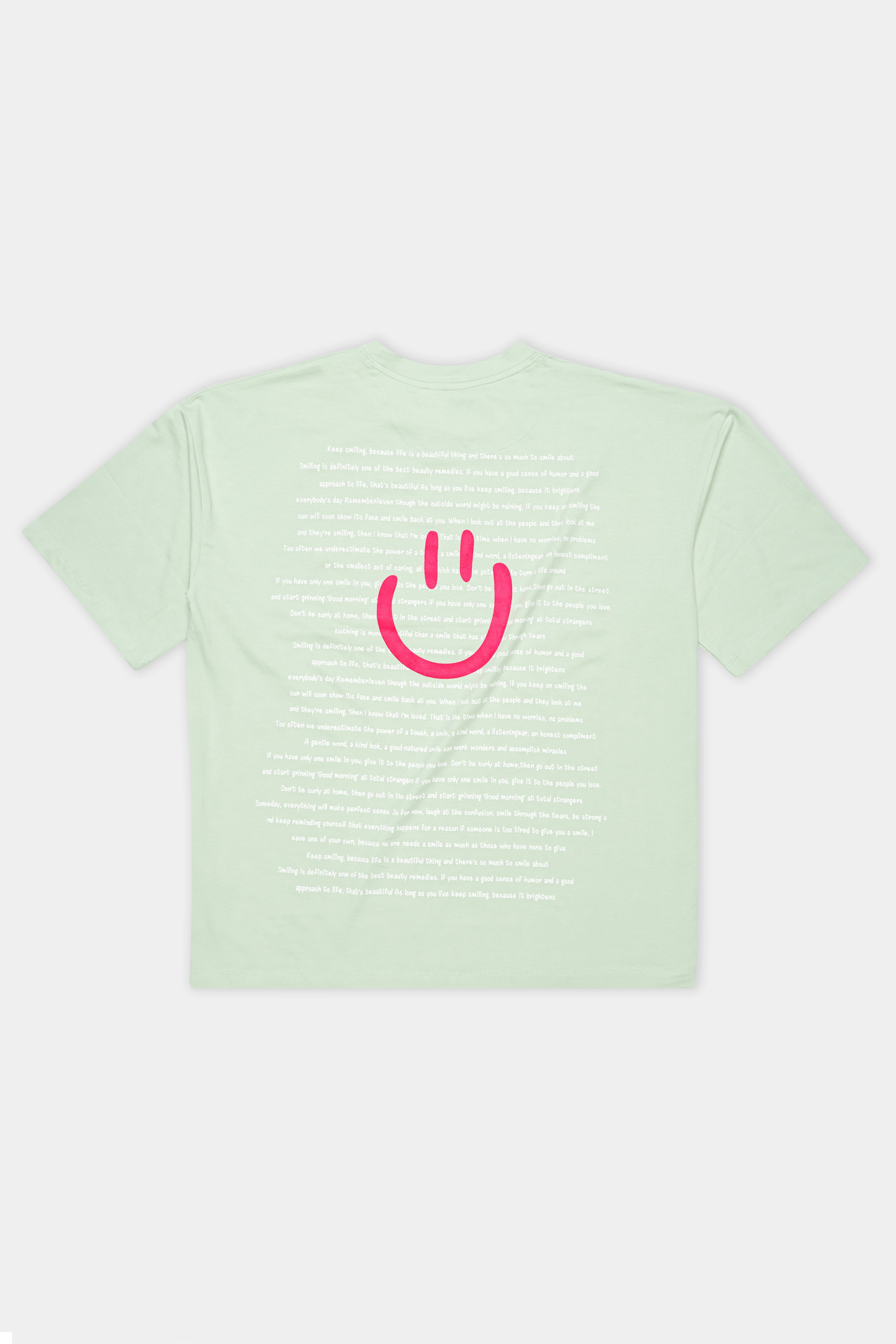 Surf Crest Green Printed Premium Cotton Oversized T-shirt