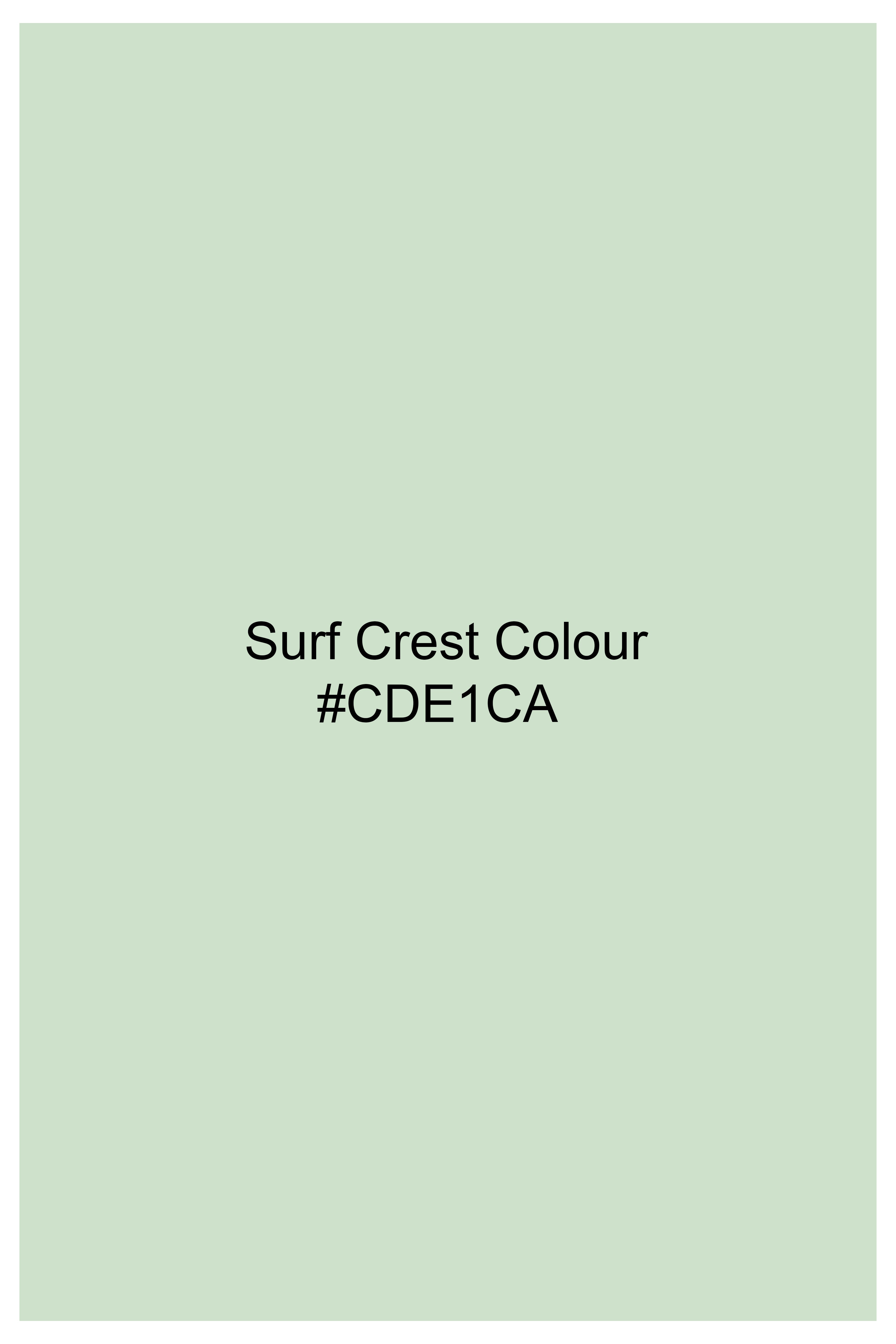 Surf Crest Green Printed Premium Cotton Oversized T-shirt