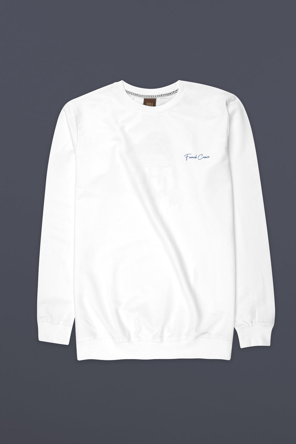 Bright White Premium Cotton Sweatshirt