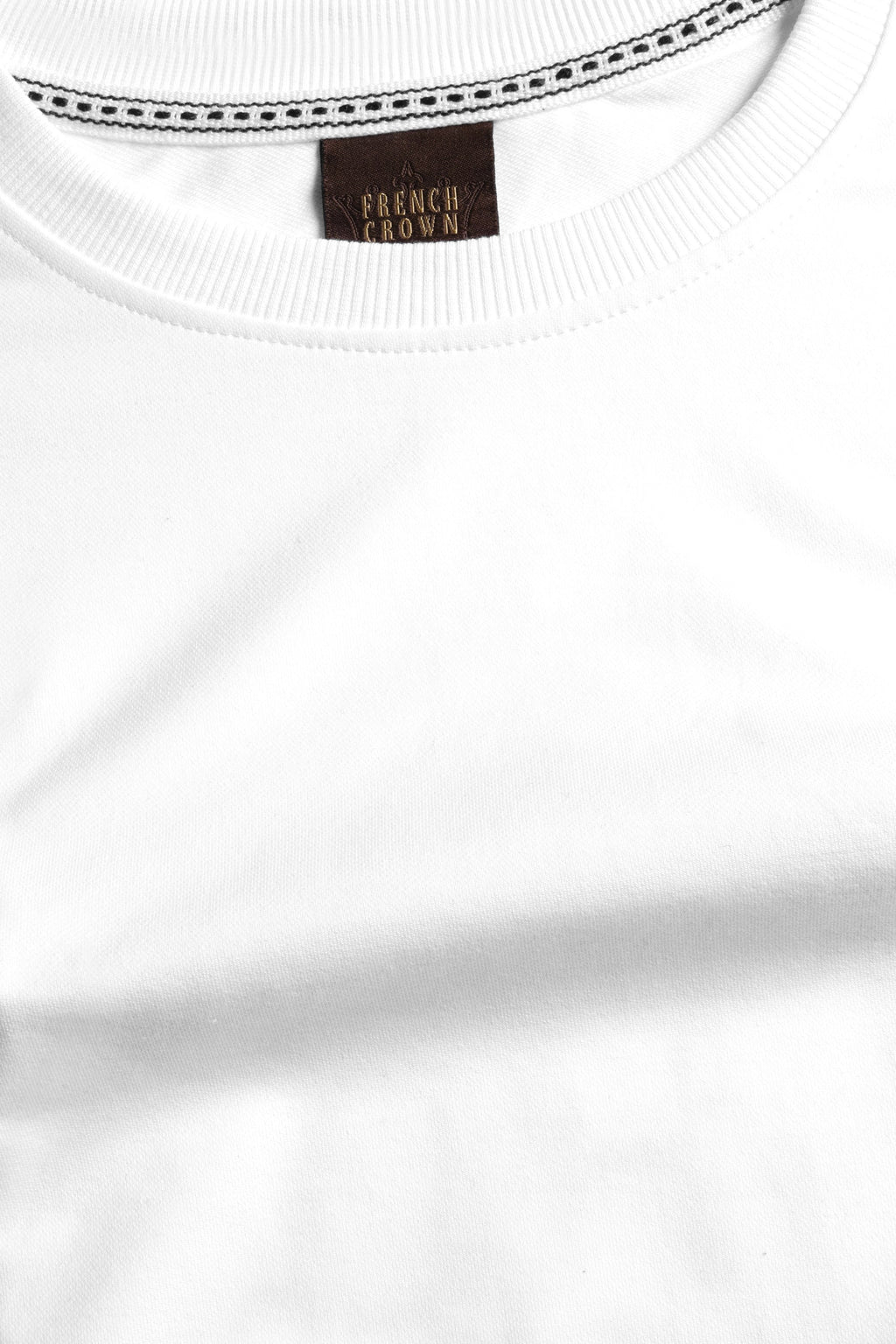 Bright White Premium Cotton Sweatshirt